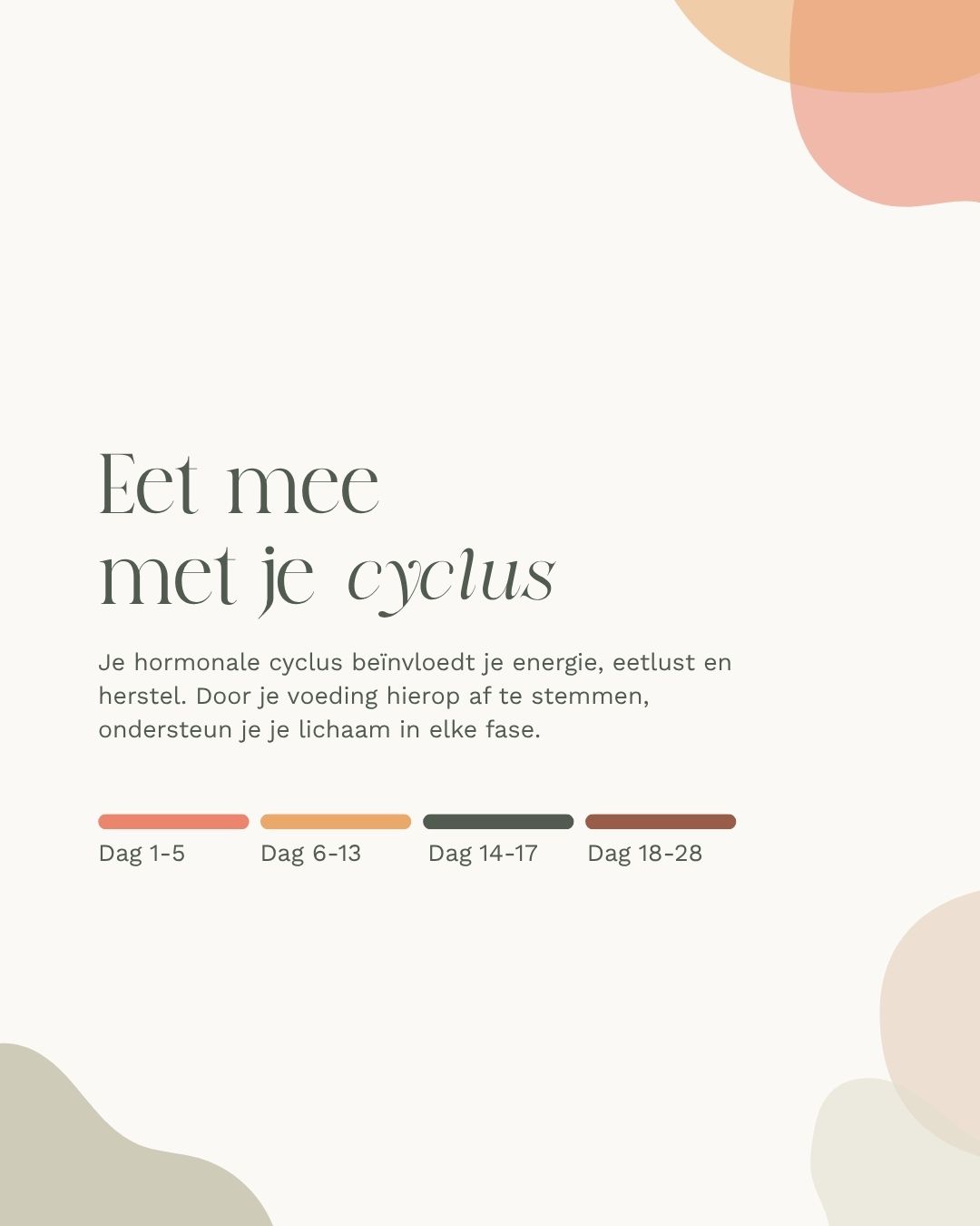 Cyclisch eten - voeding afgestemd op de fasen van je cyclus